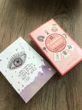 Tarjetas de oráculo del amor, baraja de oráculo de la isla de tiempo de bienestar, clarificación y complemento de lectura, cubierta con juegos de palabras clave