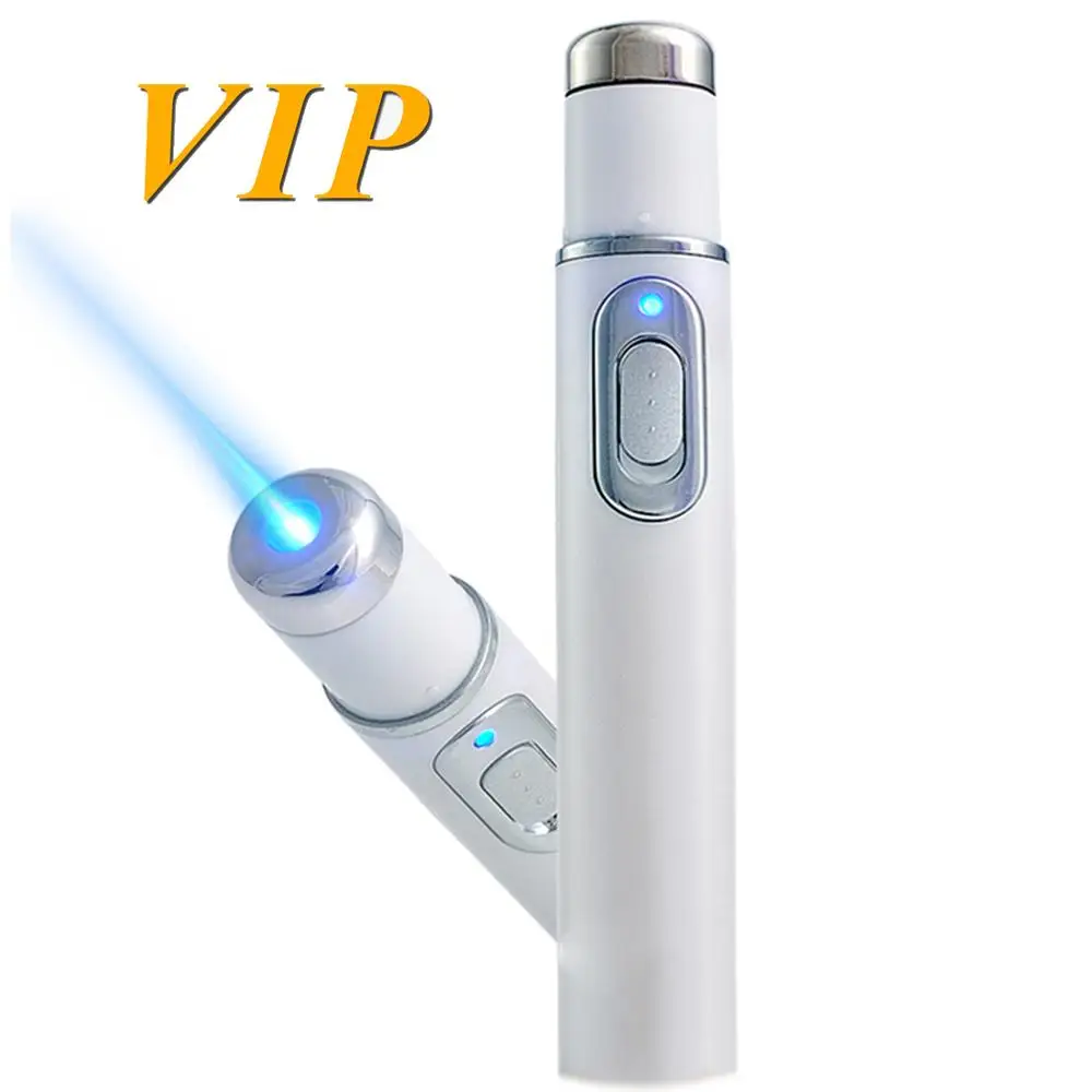 

For Dropshipping Acne Laser Pen Portable Wrinkle Removal Machine Durable Soft Scar Remover Device Blue Light Therapy Pen Massage