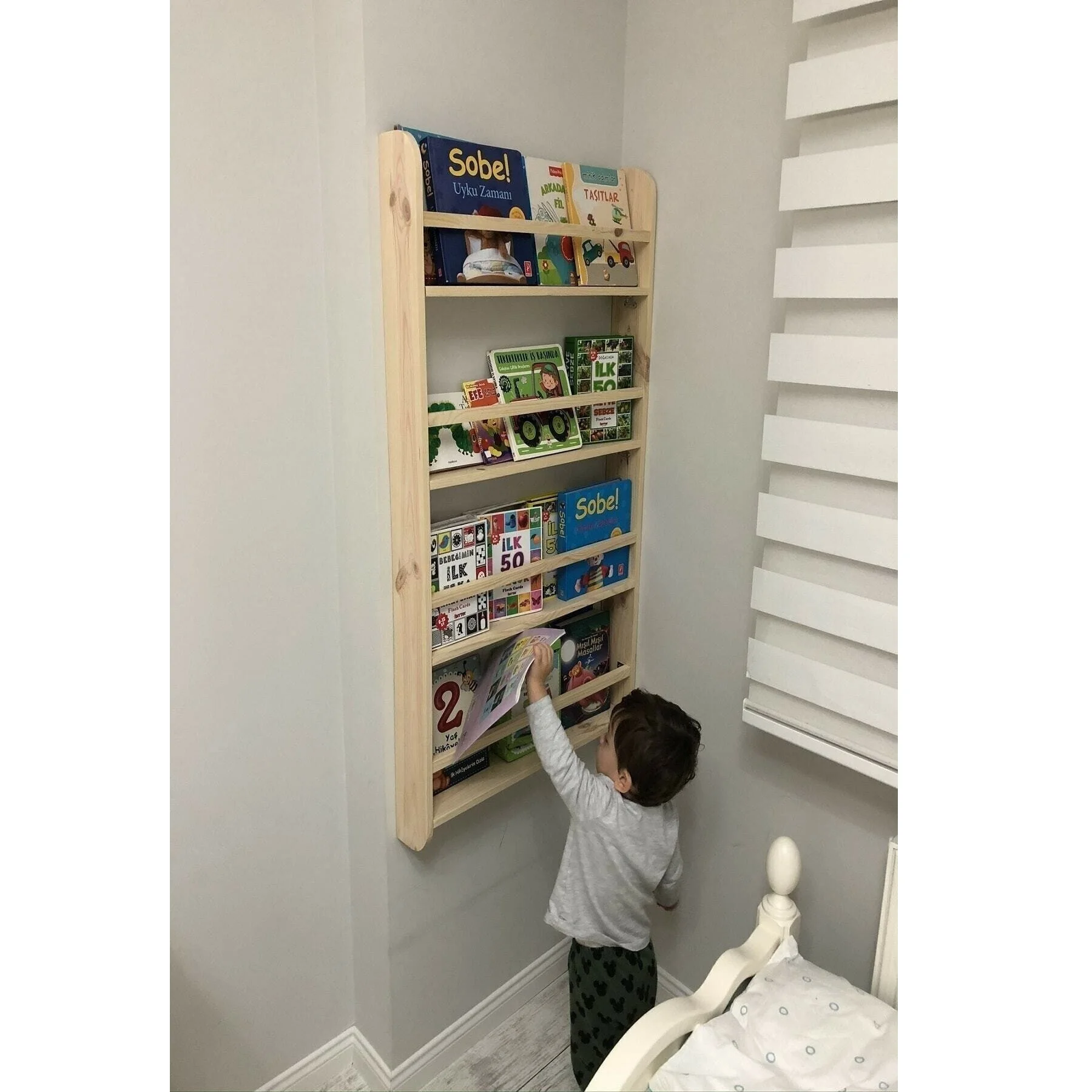 Children's Room Bookshelf Bookcases Montessori Wooden Large Size 100*50*9cm Library Raw Unvarnished Natural Quality Furniture Children's Room Bookshelf Bookcases Montessori Wooden Large Size 100*50*9cm Library Raw Unvarnished Natural Quality Furniture