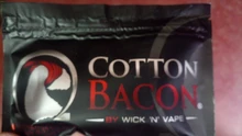 DIYFIX 1 bolsa de cigarrillo electrónico de algodón orgánico tocino de bricolaje de algodón para RDA atomizador tanque RBA de alambre de calefacción algodón Vape