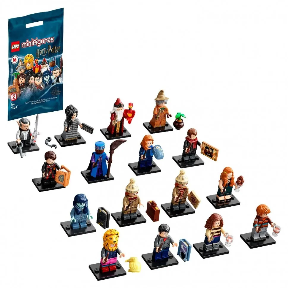 Конструктор LEGO Minifigures Harry Potter 2 71028|Нажимные блоки| | АлиЭкспресс