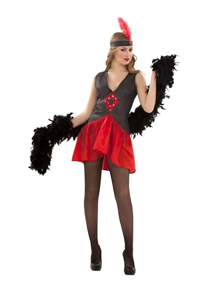 Burlesque Charleston Vestito Carnevale Burlesque Anni 20 Costumi