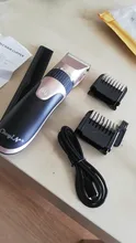 Cortadora de pelo eléctrica profesional para hombres máquina de cortar el pelo recargable por USB de poco ruido, cuchilla de cerámica, para niños