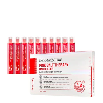 

Filler for hair farmstay Derma cube pink salt therapy hair filler (10 PCs.)
