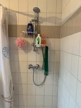 Shelf Organizer Rack-Holder Shampoo Soap Shower-Storage Aluminum-Basket for with Hooks