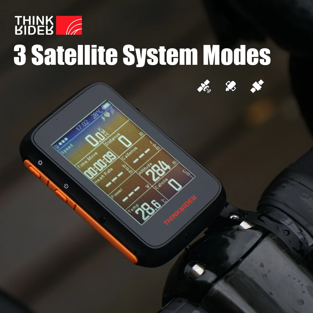 Thinkrider Bc200 Gps Smart Bike Computer Ant Ble Powermeter Support Lcd Display Ipx7 Waterproof Stopwatch 2 4inch Digit Bicycle Computer Aliexpress