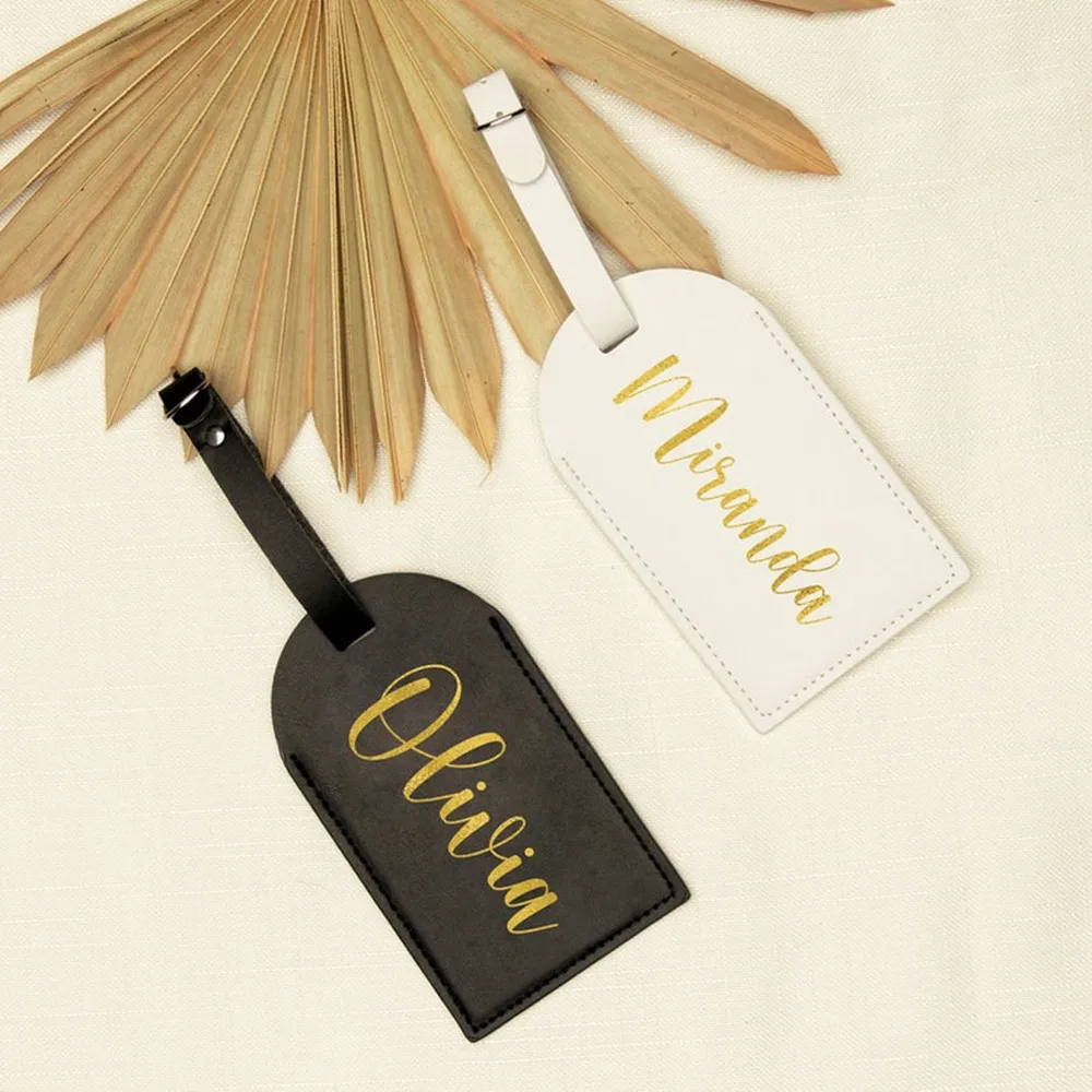 

New Personalized Luggage Tag Travel Luggage Name Tag Wedding Hen Party Bridesmaid Gifts Leather Luggage Tag