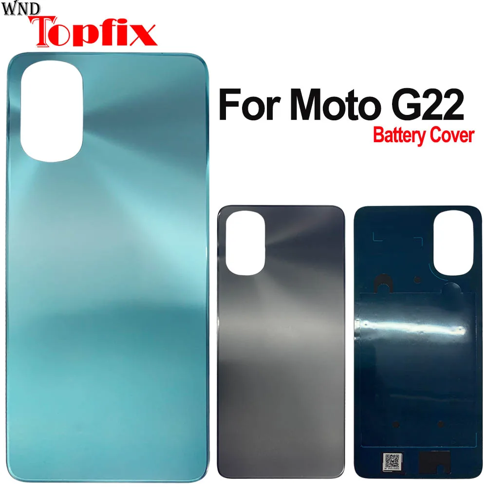 

New For Motorola Moto G22 Back Battery Cover Door Rear Glass Housing Repair Parts For Moto G22 Battery Cover