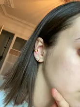 ROXI-pendientes de aro con cristales de circonita negra para mujer, joyas clásicas Punk, Voor Vrouwen, plata 925