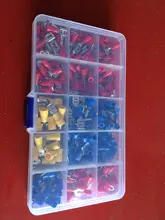 Ring Connector Ring-Fork-Set Rolled-Terminals-Kit Lugs Electrical-Wire Insulated-Cable
