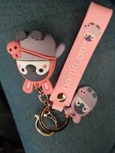 LLavero de muñeco de pingüino bonito de dibujos animados creativo coche personalizado llavero exquisito llavero correa de mano bolso adornos para el móvil