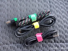 Ties Cable-Tie-Wire Loop-Wrap Colored-Plastics Nylon T-Type Reusable Zip-Bundle 50pcs
