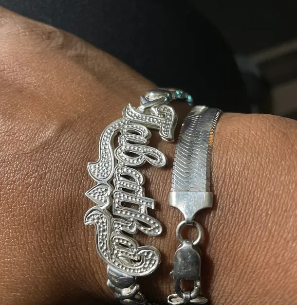 Custom Personlized Name Luxury Quality Jewelry Bracelets For Women Men Bracelet Gold XOXO Chain Bracelets Carved Heart Gifts