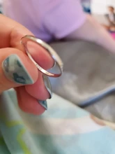 SILVERHOO-925 anillos de plata esterlina de Plata de Ley 925 con circón redondo geométrico, joyería fina minimalista