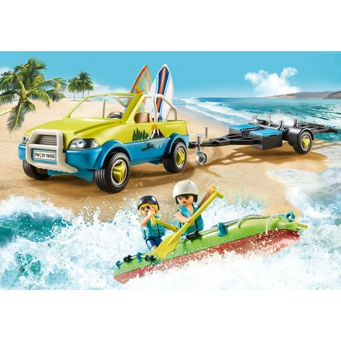 Конструктор Playmobil 70436 Пляжная машина с каноэ | Игрушки и хобби