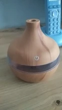 Humidificador de aire eléctrico de 300ML con USB, difusor de Aroma, niebla, aceite de grano de madera, aromaterapia, Mini, con 7 luces LED, para coche, casa y oficina