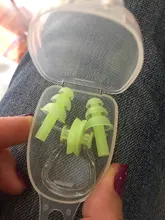 De alta calidad de silicona impermeable tapones de natación para oídos nariz conjunto con rizador caja llena auricular para surf buceo y aprendizaje piscina 06
