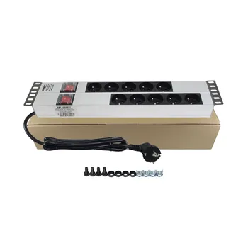 

Amp Connect PDU 19 ''2U (5 + 5) 10 WAY FRENCH TYPE NFC 61314 SOCKET 2 UNITS ON/OFF LIGHTED SWITCH ALUMINIUM PROFILE FRAME PDU