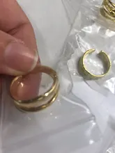XIYANIKE de Plata de Ley 925 abierto de oro anillos para las mujeres Irregular calado geométrico de la fiesta de cumpleaños de accesorios, regalos, joyería
