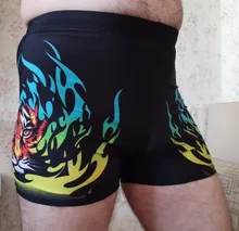 Tiger Flame-bañadores de talla grande para hombre, ropa de playa, pantalones cortos, traje de baño