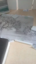 3d Wallpaper Mural Sofa-Background-Walls Rainforest Tropical Sketch Nordic Black White