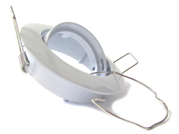 

Adjustable Led spotlight GU10 MR16 round with spring door white