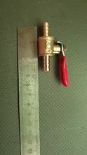 Pipe-Fittings Valve Ball Hose Barb Inline Water-Oil Brass Shutoff 6mm-12mm Air-Gas