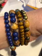 CHENFAN jewelry-pulseras bohemias para mujer, pulsera de piedras naturales, accesorios de ropa para mujer