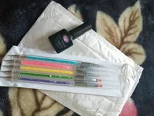 Uds 2 pincel delineador de manicura de Gel de uñas arte pintura plumas polaco que salpican lápiz cepillo para manicura uñas encantos herramienta de belleza