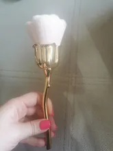 LAIKOU-cepillo de polvo para manicura rosa, brochas para colorete en polvo, Gel para uñas a la moda, accesorios de Material para uñas