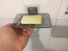 1PC jabón de baño ducha plato de caja bandeja de placa de almacenamiento funda, soporte montado en la pared jabón titular de contenedor de los organizadores