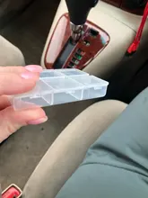 Caja de joyería de plástico de varios compartimentos y de 9 tamaños, para guardar joyas, ordenar abalorios y cuentas, caja ajustable