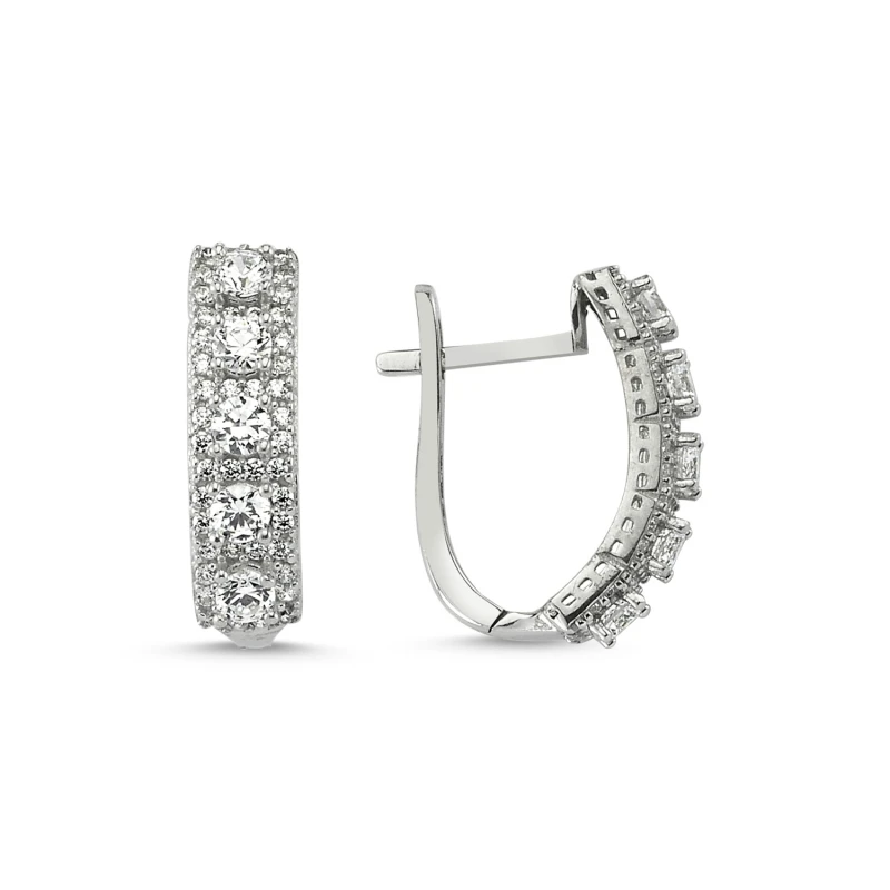 Кутайдан Swarovski циркония кубического циркония серьги 925 пробы серебро