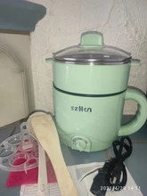 Mini máquina de Cocina eléctrica multifunción para el hogar, olla caliente de una sola/doble capa, olla de arroz multieléctrica, sartén antiadherente, 220V
