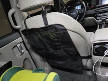 Bolsas de almacenamiento multifunción para bebés, bolsa de almacenamiento de coche, asiento trasero, organizador de tela Oxford, color negro, 2 uds.