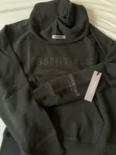 Sudadera con capucha para hombre y mujer, con estampado de letras reflectantes, bordada, de algodón, 100%