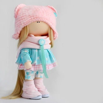 

Set for sewing textile doll art fabric "Sophie"