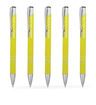 

Personalized Yellow Metal Ballpoint Pen (100 Pcs) Model 133