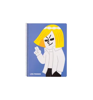 

Notebook cover polypropylene A4 5X5 microperforated LINE FRIENDS