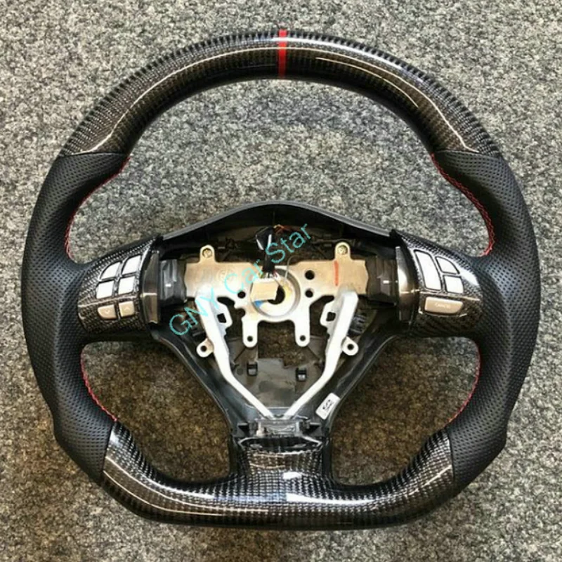 100 Real Carbon Fiber Car Steering Wheel For Subaru Impreza Legacy