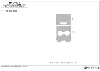 

Interior trim for Lincoln Navigator 2003-UP. Set L1023.