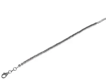

Boy's bracelet in sterling silver with 3mm grazed cubes