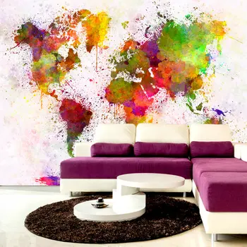 

Wall mural-Dyed World - 100x70 cm