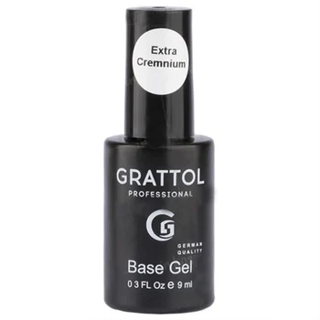

База каучуковая Rubber Base Gel Extra Cremnium Grattol (9ml) База, топ и праймер - Grattol