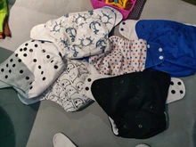 Feliz flauta pañales de tela para niños ajustable húmedo/bolso seco impermeable pañales de bebés ecológicos mochila reutilizable 4 unids/set