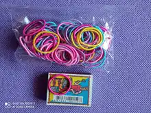 100 unids/bolsa nuevas chicas colorido elástica bandas de pelo de cola de caballo titular Scrunchies pelo cuerdas gomas de pelo accesorios