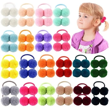 20PCS Girls Hair Bobbles Elastic Hair Rubber Bands Rope Tie Ball Ponytail Holders for Child Toddlers Girls Kids Hair Accessories 1