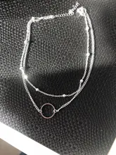 SUMENG-gargantilla moderna de dos capas para mujer, collar redondo, gargantilla de Color dorado, joyería para mujer 2021