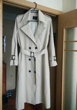 Gabardina ceñida con doble botonadura para mujer, abrigo largo, prendas de vestir, rompevientos, primavera 2021