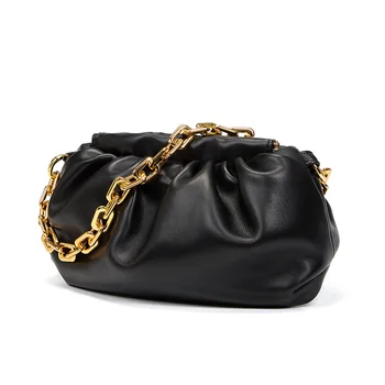 

Bag For Women Cloud bag Soft Leather Madame Bag Single Shoulder Slant Dumpling Bag Clutches bags Messenger Bag Metal Chain